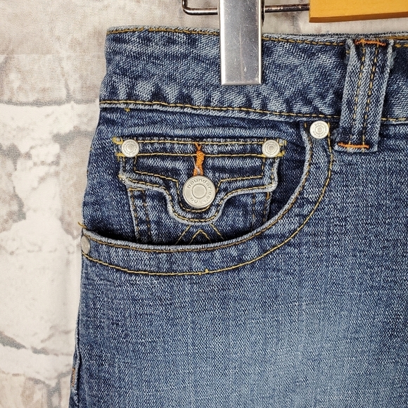 Denim Mini  Skirt Junior 5 Flap Pocket no boundaries Stretch Festival Rodeo - Picture 6 of 11